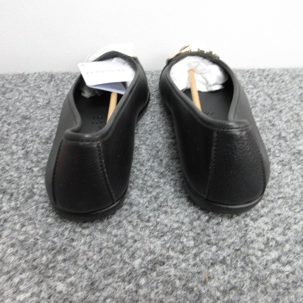 Aerosoles Shoes Womens 10W Black PU Bentley Loafer Flats Buckle Slip On - Picture 6 of 10